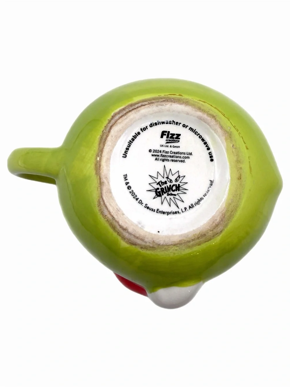 Fizz Creations The Grinch Wearing a Santa Hat Ceramic Coffee Mug